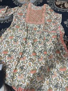 Floral Print Kurta Dress