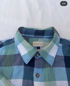 Blue Plaid Flannel Shirt