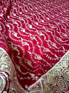 Elegant Maroon &amp; Gold✨ Saree