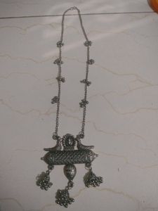 Oxidized Silver Necklace