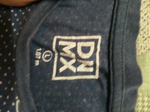 Mens Self Printed Blue T Shirt In L 40 Size