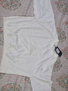 Stylish White Pullover Sweatshirt