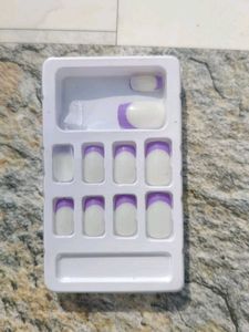 Press-On Nails - Purple Tip