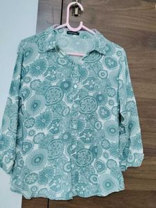 Floral Print Button-Down Shirt