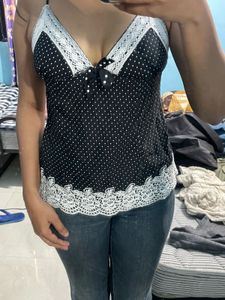 Black Babydoll Top