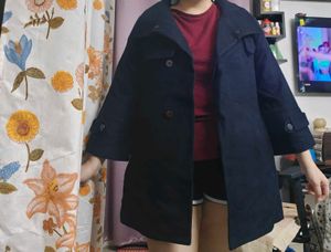 Stylish Dark Blue women Coat