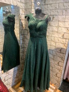 Emerald Green Ethnic Gown