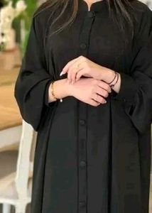 Elegant Black Abaya with Embroidery