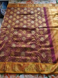 Maroon Bridal Silk Saree