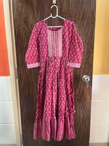 34 Bust Cotton Aline Kurta Set For Women