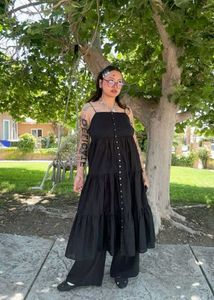 J.CREW Black Tiered Dress