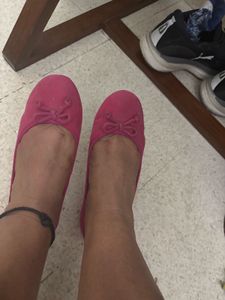 Clarks Hot Pink Ballet Flats