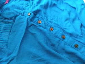 Blue Formal Collar Kurti