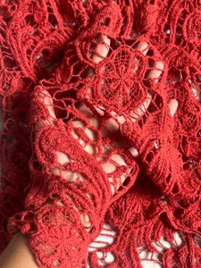 Red Crochet Top
