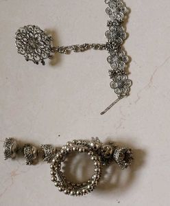 Oxidiside Bangle &amp; Bracelet Combo