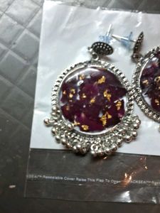Resin Jhumka Black Color