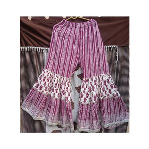 Wine Jaipuri Sharara Set