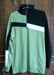 Gritstones High Neck T-shirt With Half Zipper
