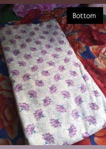 “White Cotton Suit with Dupatta – 4 Meter Full Set