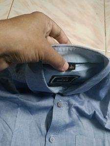 Branded Men&#39;s Blue Shirt