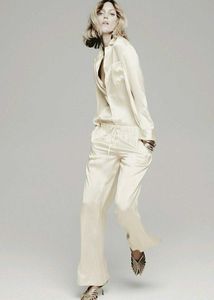 ZARA White Long Sleeve Silk Shirt