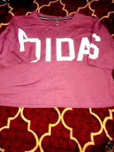 Printer Ti Shirt Crop Top