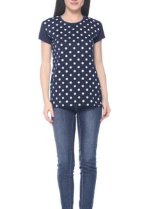 Women Printed Round Neck Regular Tshirt