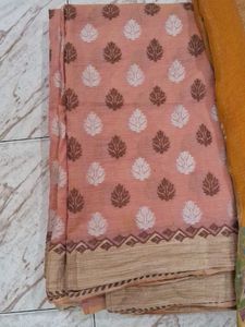 Combo OF 3 Beautiful Sarees Net ,cotten