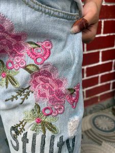 Embellished Denim Jeans