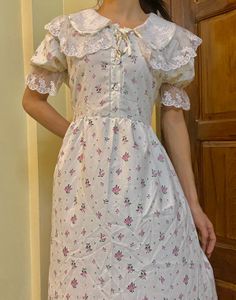 Cottagecore Cream Dress
