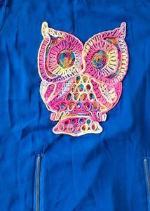 Blue Owl Applique Top