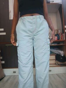 Light Blue Cargo Pants