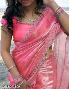 Elegant Lavender Embellished Saree