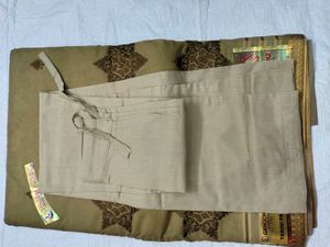 Gangore Cotton Saree With Stitched Peticoat
