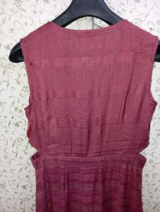 Indya A Line V Neck Kurta Cum Dress