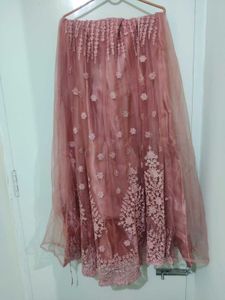 Pink Embroidered Lehenga Set