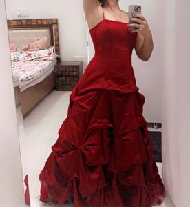 Maroon Princess Gown