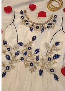 Embroidered partywear Dress/frock (worn twic
