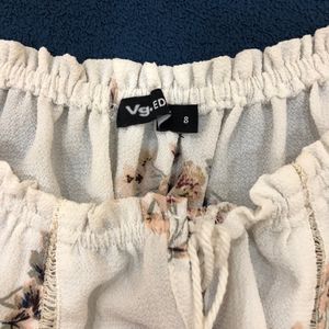 Valley Girl Floral Crop Top