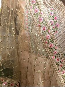 Peach Anarkali Festive Wear