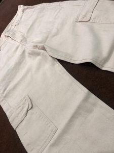 White Cargo Pants Size 30