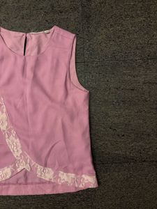 Y2K Asian Wrap Top With Lace