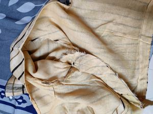 *Flat 50 Off* Beige-black Art Silk saree, Blouse