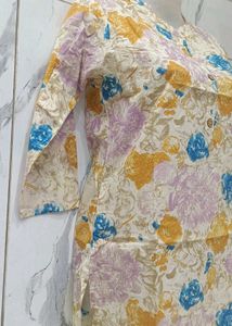 Floral Print Women's Kurta