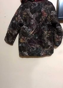 Floral Quilted Hooded Jacket