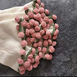 Crochet Trending Flower Bouquet Blanket 🌹