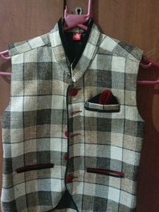 Boys&#39; Checkered Waistcoat