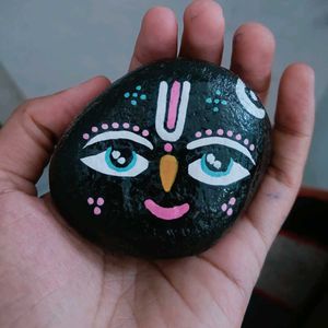 Hand Painted Shaligram Stone