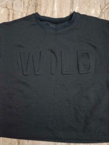 Black 'WILD' Graphic Tee