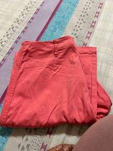 Forever-21 Bootcut Coral Pink Pants